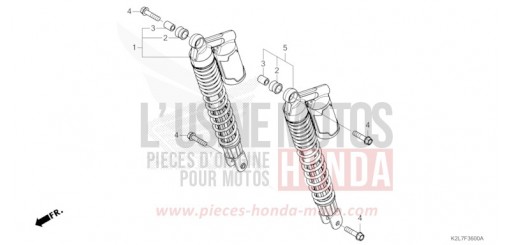 COUSSIN ARRIERE ADV350AN de 2022